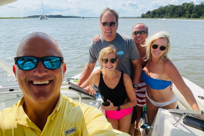 2-Hour Private Hilton Head Dolphin Watching Cruise - Calibogue Sound and the view toward Harbour Town