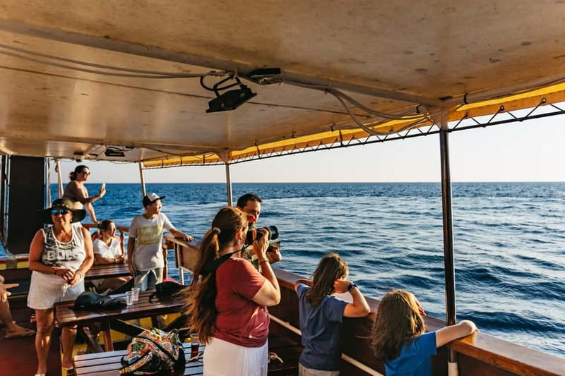 3hours Dolphin Sunset watching with unlimited drinks +dinner - Dinner on board: simple, flexible, and filling