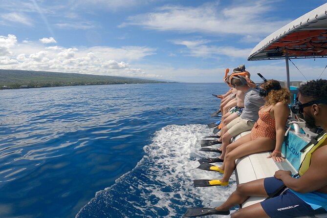 4 Hour Big Island Dolphin Watch Boat Tour, Snorkeling & BBQ Lunch - BBQ lunch on a floating mat