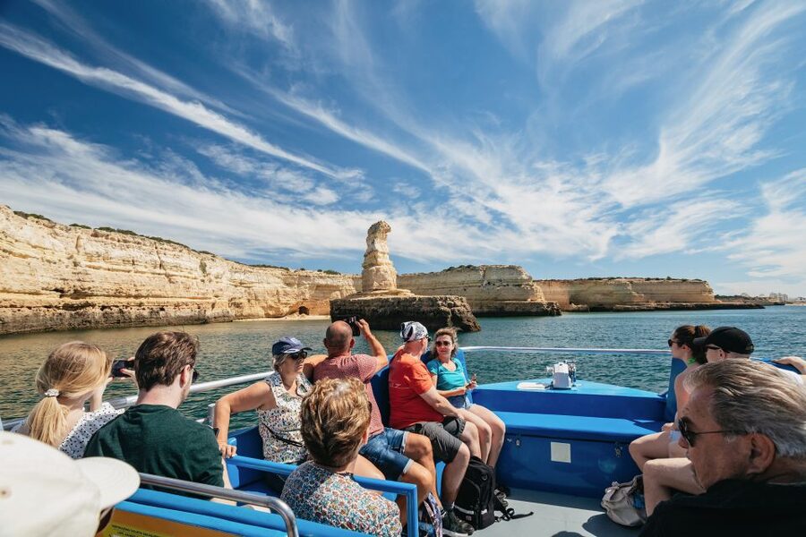 Albufeira: 2.5-Hour Benagil Caves & Dolphin Watching - Leaving Albufeira Marina for the Algarve coast