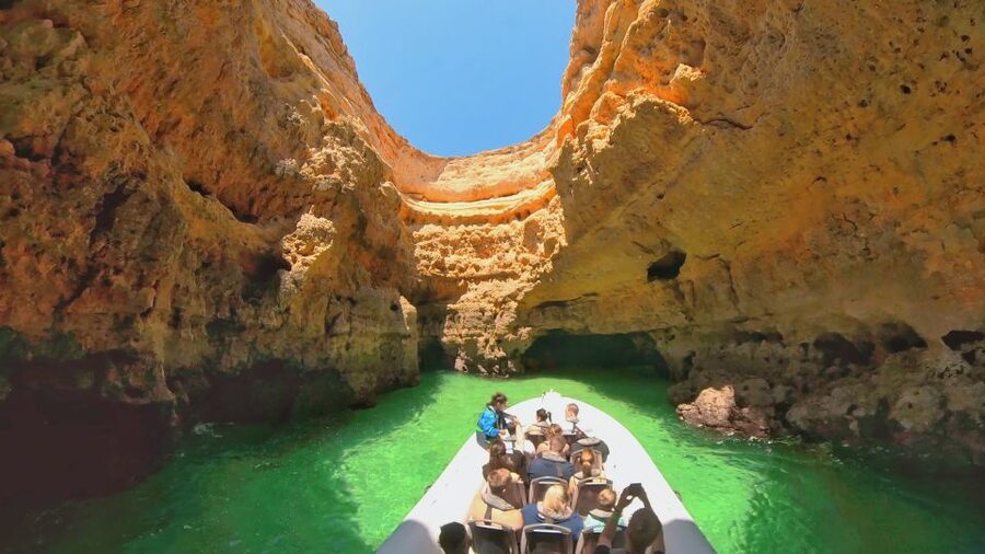 Albufeira: Benagil Cave and Dolphin Sightseeing Boat Cruise - What the ride feels like in practice