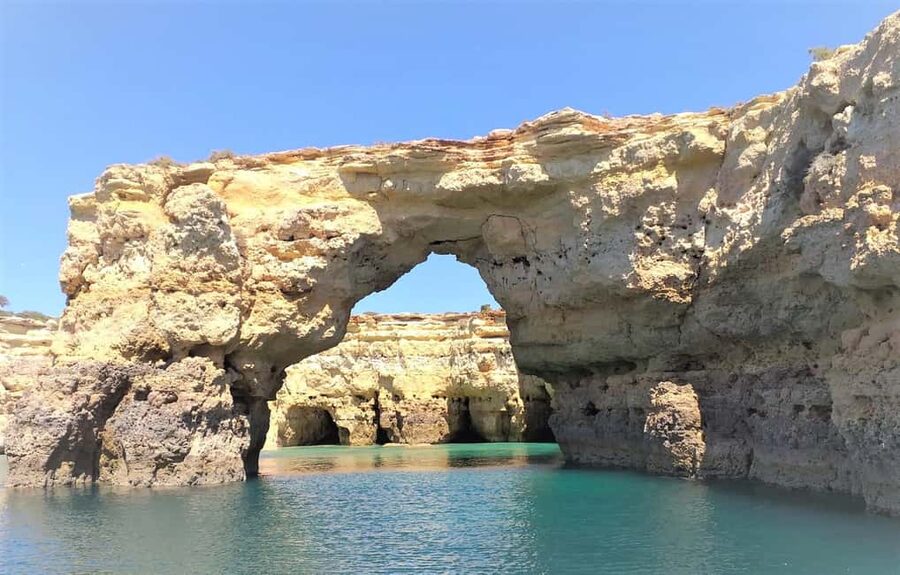 Albufeira: Dolphin Watching and Benagil Cave Boat Cruise - Entering Benagil Cave when conditions allow