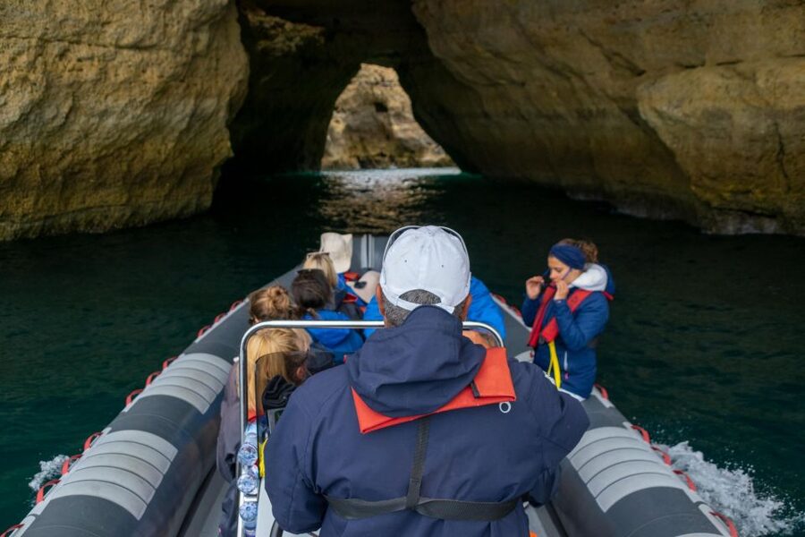 Albufeira: Dolphins & Benagil Caves RIB Tour - The 15-minute safety briefing is worth your attention