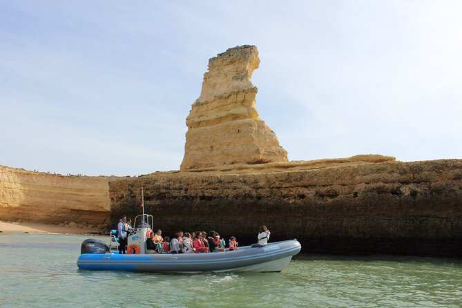 Benagil Caves and Dolphins from Albufeira - The boat, seating, and group size