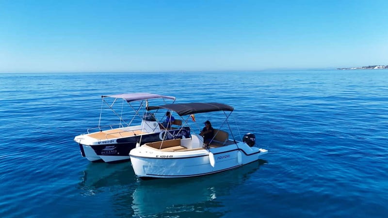 Benalmádena: license-Free Rent Boat for Dolphin Watching - Building your own route along the Málaga coast
