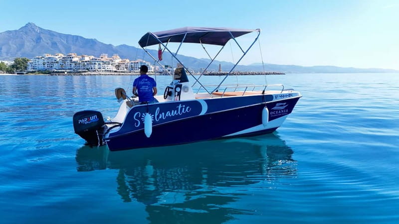 Benalmádena: license-Free Rent Boat for Dolphin Watching - Price, fuel, and the €200 deposit