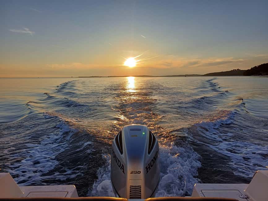 Brioni Private Sunset and Dolphin Boat Tour up to 11 people - Languages, pickup, and booking flexibility