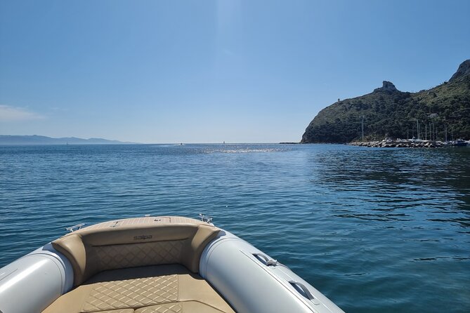 Cagliari Boat Tour 4 Stops .Possible Sighting of Dolphins - Leaving from Via Calata della Fiera