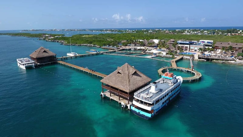 Cancún: Dolphin Encounter on Isla Mujeres with Buffet - Buffet lunch, soft drinks, and an afternoon by the pool