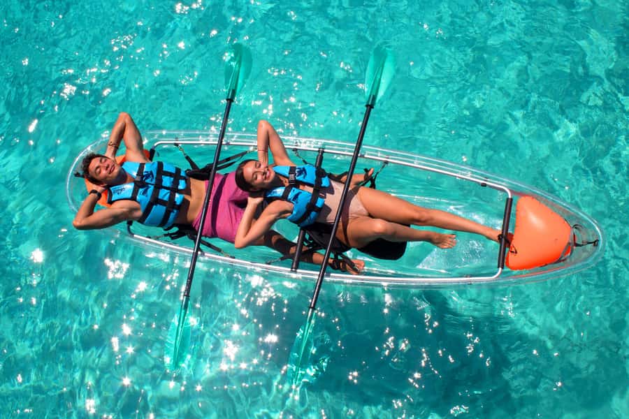 Cancun: Dolphin Swim and Garrafon Reef Park Tour with Buffet - From Playa Langosta to Isla Mujeres by ferry