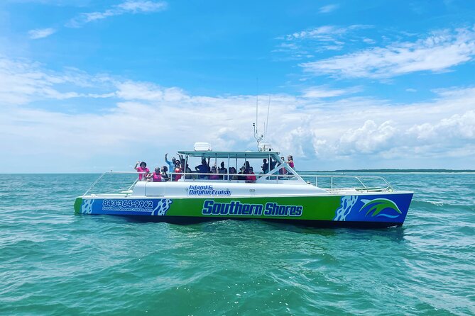 Catamaran Dolphin Cruise in Myrtle Beach with Barrier Island Stop - Key points at a glance