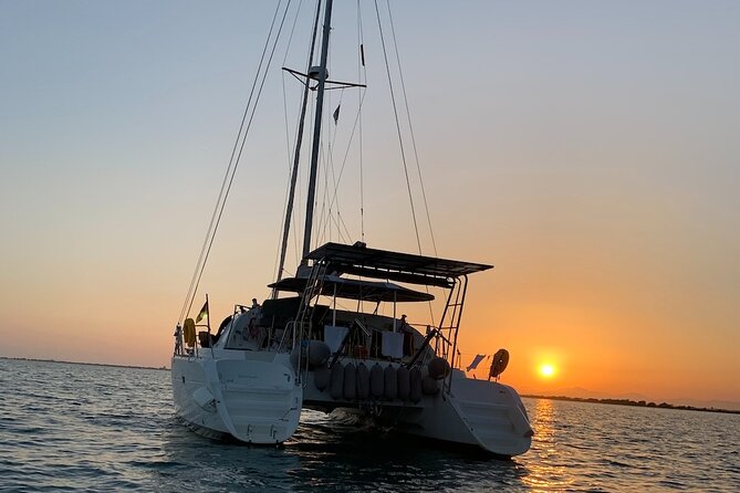 Catamaran Sailing Experience Manilva Tapas Drink Dolphins Swim Stop - Homemade tapas and the welcome drink