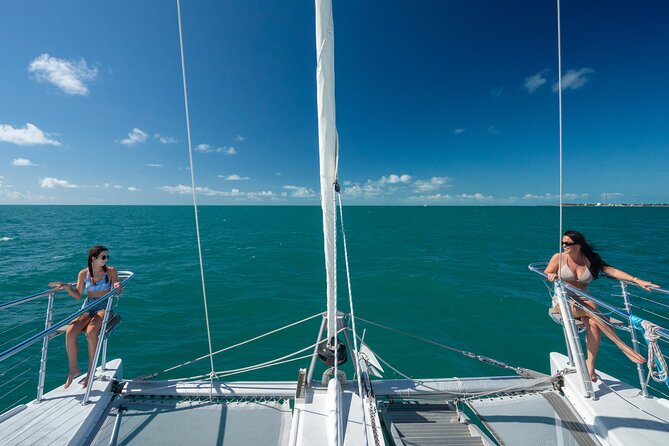 Champagne Dolphin Sail and Reef Snorkel - Reaching the coral reef