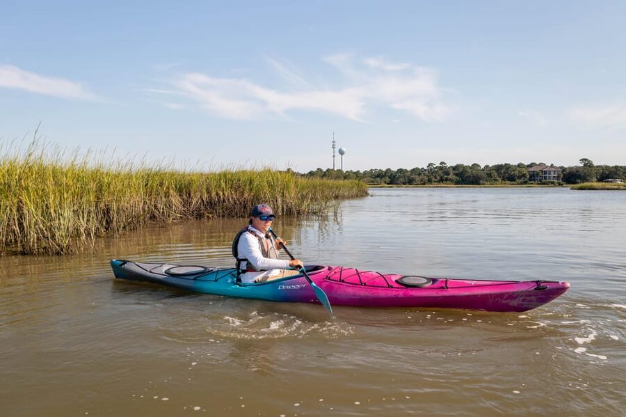 Charleston: Folly Beach Morning Kayak Dolphin Safari - Looking for Bottlenose Dolphins