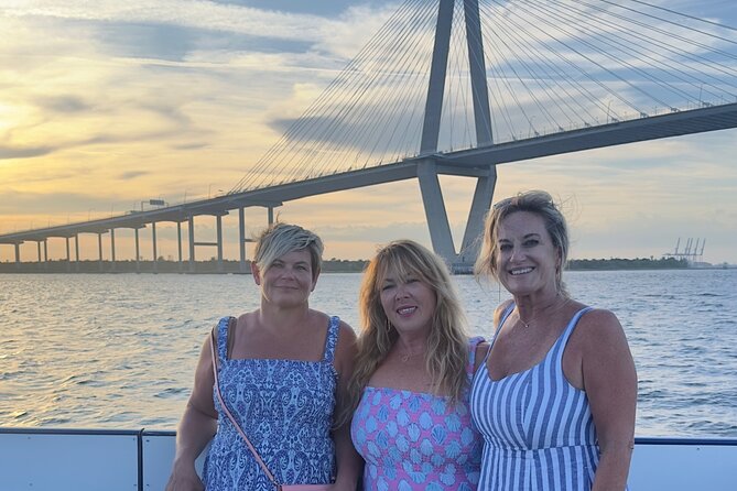 Charleston Harbor Sunset Cruise Scenic Views and Dolphin Spotting - Historic Downtown From Waterfront Park to the Bridge