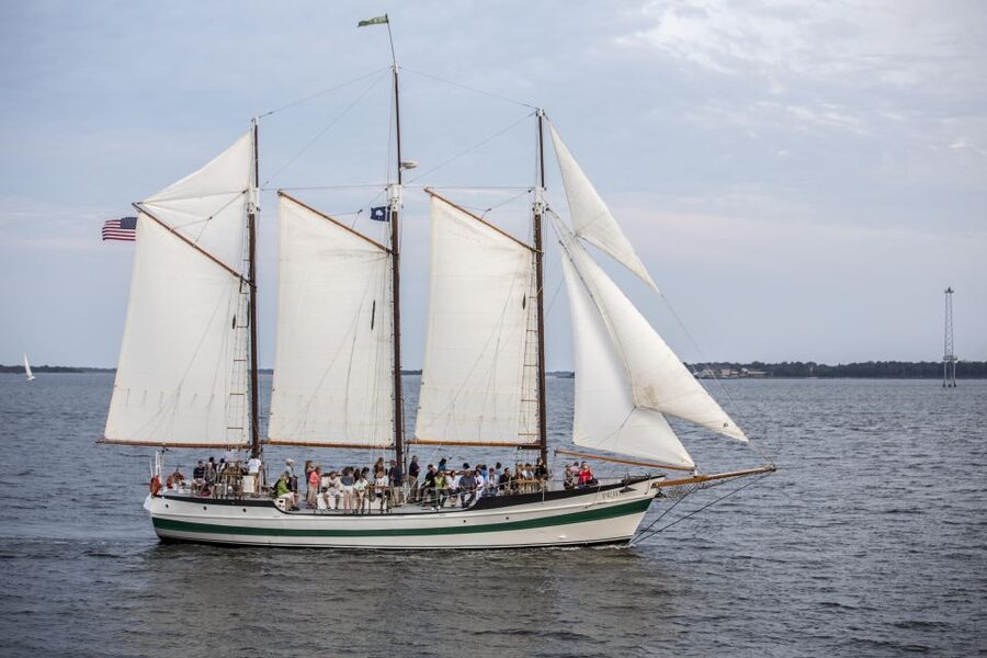 Charleston: Schooner Sailing Harbor Tour & Dolphin Watch - A harbor ride with conversation, not constant narration