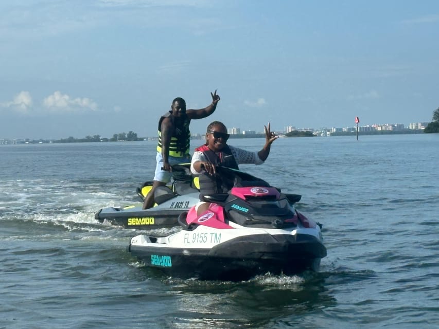 Clearwater: Dolphin Jet Ski Tour - 1 SKI FOR UP TO 3 PEOPLE - What the $248 price really buys