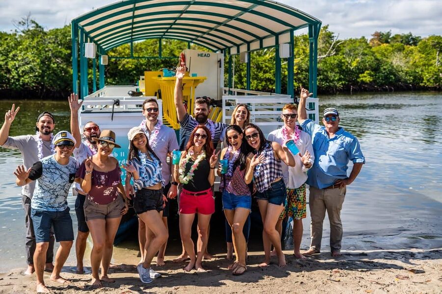 Clearwater: Island Hop and Dolphin Watch Boat Tour - Music, dancing, and the BYOB setup