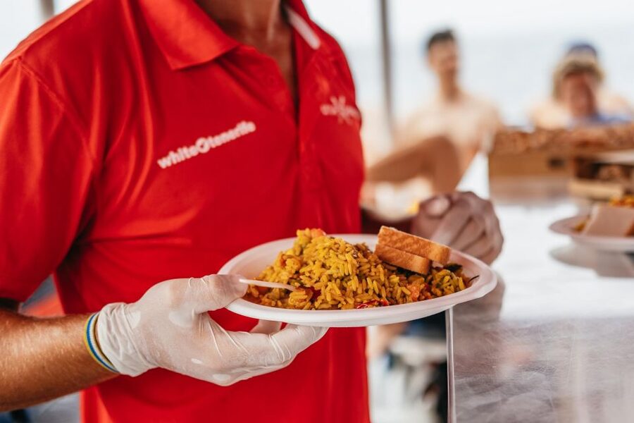 Costa Adeje: Whale & Dolphin Eco-Cruise with Snacks & Drinks - Food, drinks, and the onboard mood