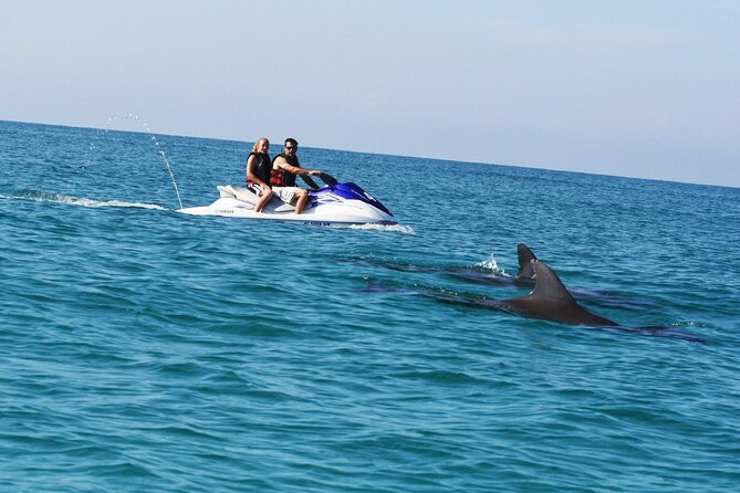 Crab Island Dolphin Jet Ski Adventure - Riding a two-seat Yamaha jet ski