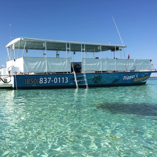 Destin: Crab Island Catamaran Tour with Dolphin Watching - Leaving Destin on a modern catamaran