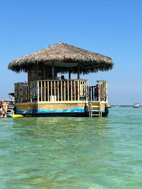 Destin: Sunset Crab Island & Dolphin Tour on Tiki Vessel - Cruising through Destin Harbor