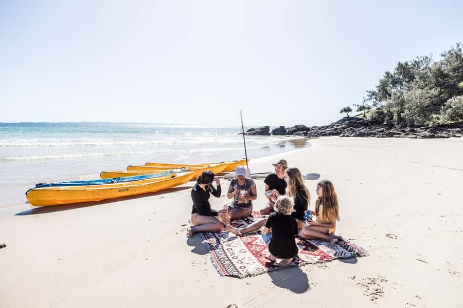 Dolphin Kayak Tour & Beach 4X4 National Park Tour (Private) - Double Island Point and the low-tide timetable