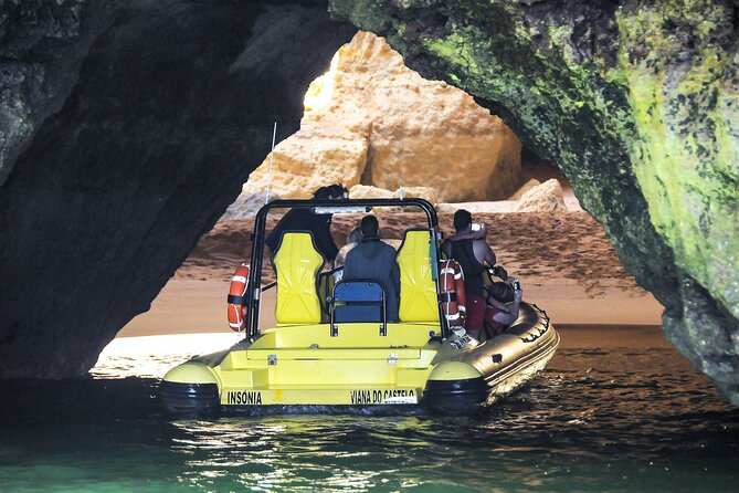 Dreamer Cave and Dolphins Boat Tour with Transport from Albufeira - Leaving Albufeira Marina in a 12-person boat