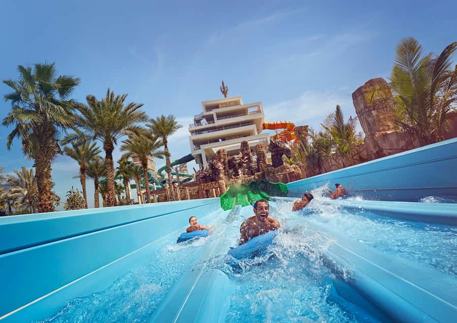 Dubai: Atlantis Dolphin Kayak Trip & Aquaventure Waterpark - Moving From the Lagoon to Aquaventure