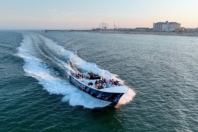 EARLY BIRD SPECIAL: Speed Boat & Dolphin Cruise in Ocean City, MD - Out through the inlet and along the beach