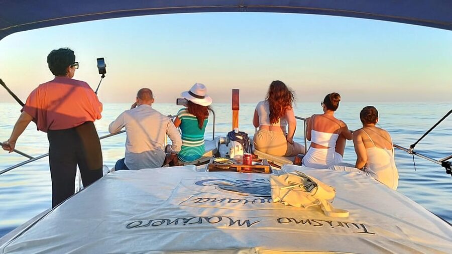 Estepona: Dolphin Search Boat Trip with Drink and Snacks - Snacks, drinks, and the family touch