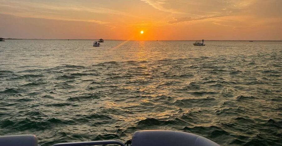 Florida: Emerald Coast Sunset & Dolphin Cruise with Guide - What the 45-foot catamaran feels like