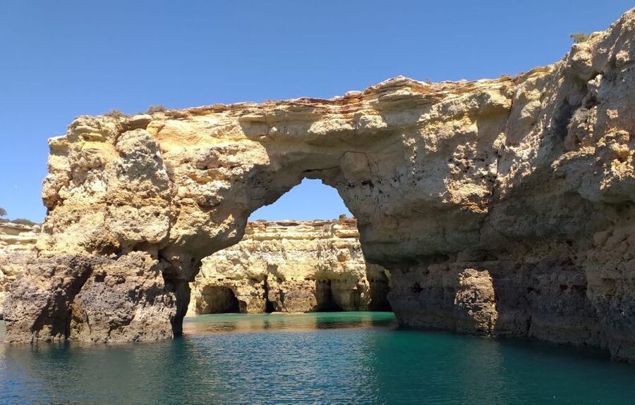 From Albufeira: Benagil Caves and Dolphins Guided Boat Tour - Swimming when the sea allows