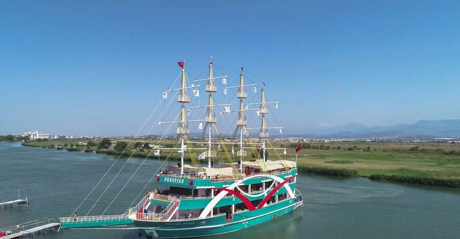 From City of Side: Dolphins Island Boat Trip with Transfer - Two hours from the river to Dolphins Island