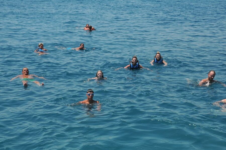 From City of Side: Dolphins Island Boat Trip with Transfer - Snorkeling, swimming, and sunbathing