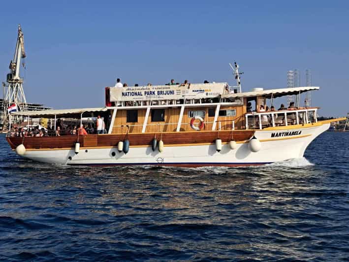 From Fazana: Dolphin watching sightseeing cruise at sunset - Leaving Fazana main pier for Brijuni National Park
