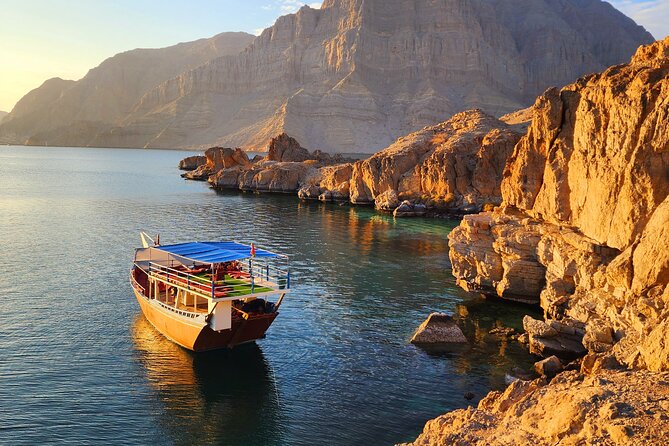 Full day Dhow: Khasab, Musandam: Dolphins, Snorkeling & Fjords - Swimming, snorkeling, and kayaking in clear water