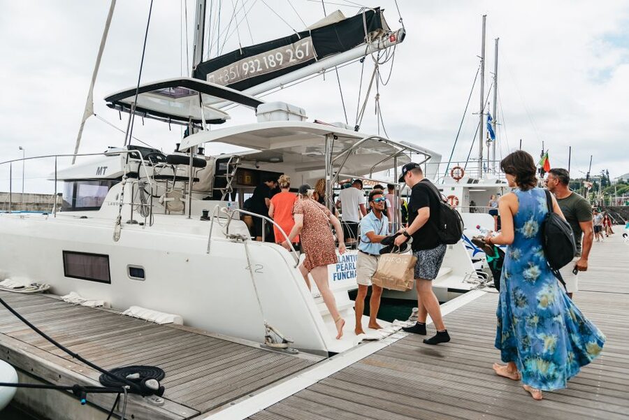 Funchal Bay: Dolphin & Whale Watch Luxury Catamaran Cruise - Checking in at New Marina do Funchal
