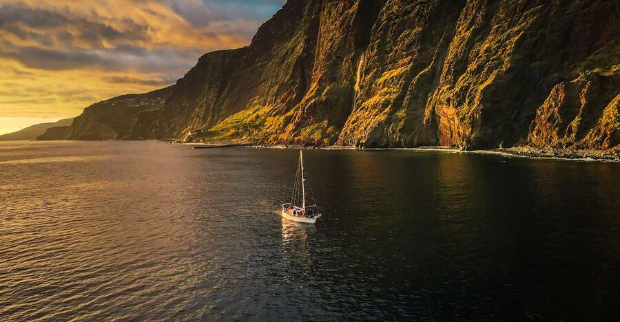 Funchal: Dolphin and Whale Watching Sunset Sailing Tour - Leaving Funchal Marina with the island behind you