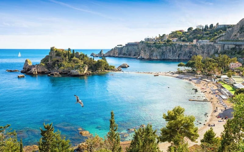 Giardini Naxos: Dolphin Catamaran Sunset Tour with Aperetif - A cinematic setting without a staged show