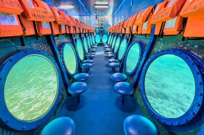 Glass Bottom Boat Dolphin Cruise to Blue Lagoon and Turtle Cove - Food, Seating, and Family Comfort
