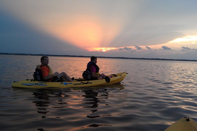 Guided Kayak Tour with Manatee & Dolphin Sightings - Boarding the sit-on-top kayak