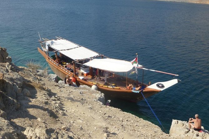 Half Day Dolphin Watching Musandam Dhow Cruise - Telegraph Island and the water stop