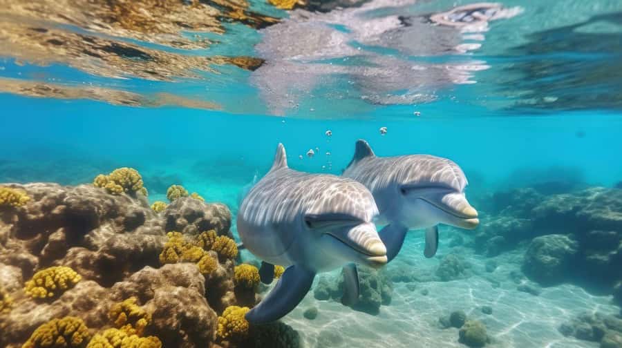 Hurghada: Speedboat Dolphin Watching & Snorkeling with Lunch - Searching for dolphins in their natural habitat