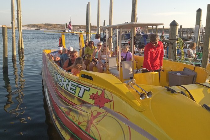 Hydro Rocket Dolphin Sightseeing Boat Tour from Destin - Watching dolphins from a moving boat