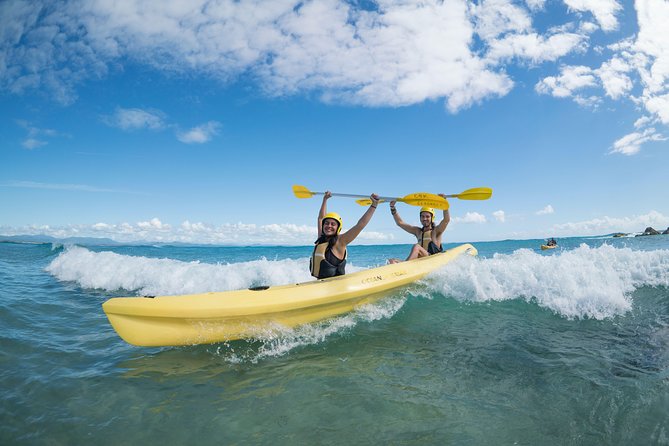 Kayaking with Dolphins in Byron Bay Guided Tour - The safety briefing and the first paddle