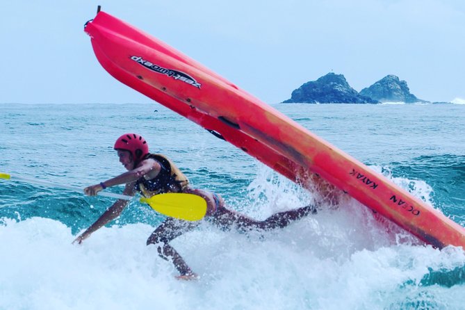 Kayaking with Dolphins in Byron Bay Guided Tour - The beach stop, hot drinks, and Tim-Tams
