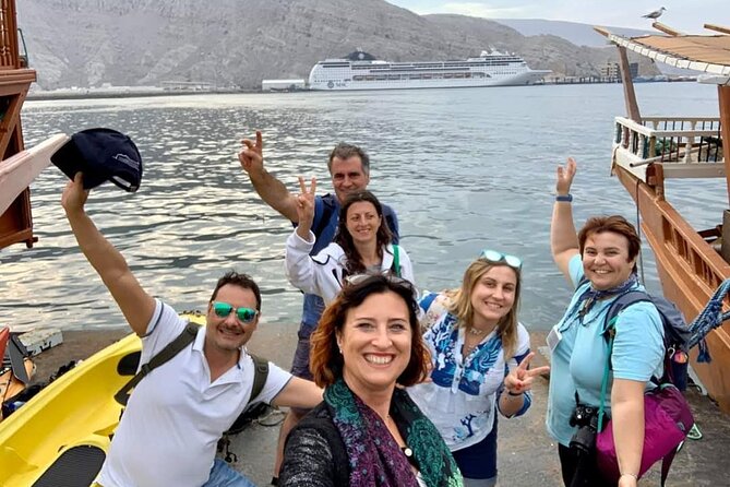 Khasab Dhow cruise-Half day with summing, dolphin watching - Telegraph Island and the history of the stop