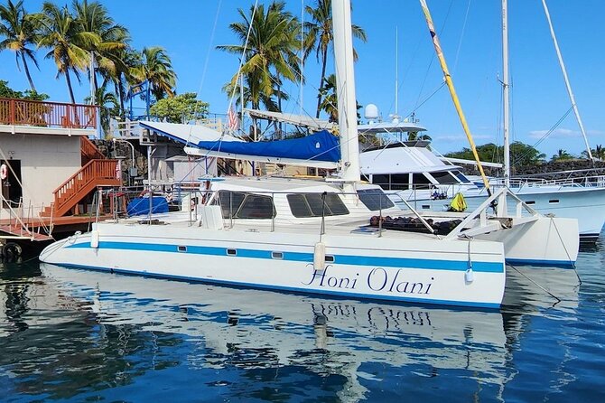 Kona Tradewind Catamaran Day Sail - Honi Olani and the best seats aboard