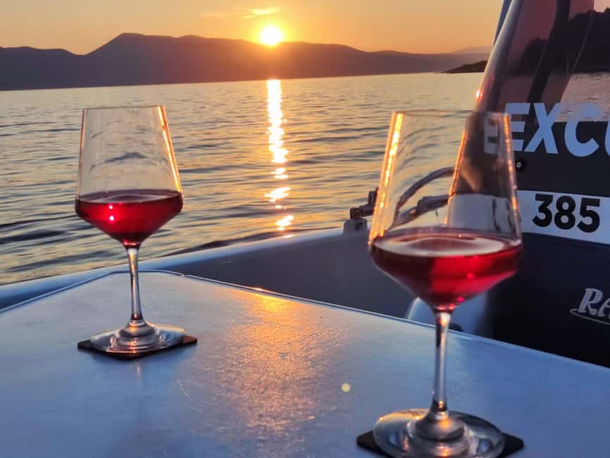 Krk: Sunset Boat Tour with wine, high chance of dolphins - Key points to know before booking